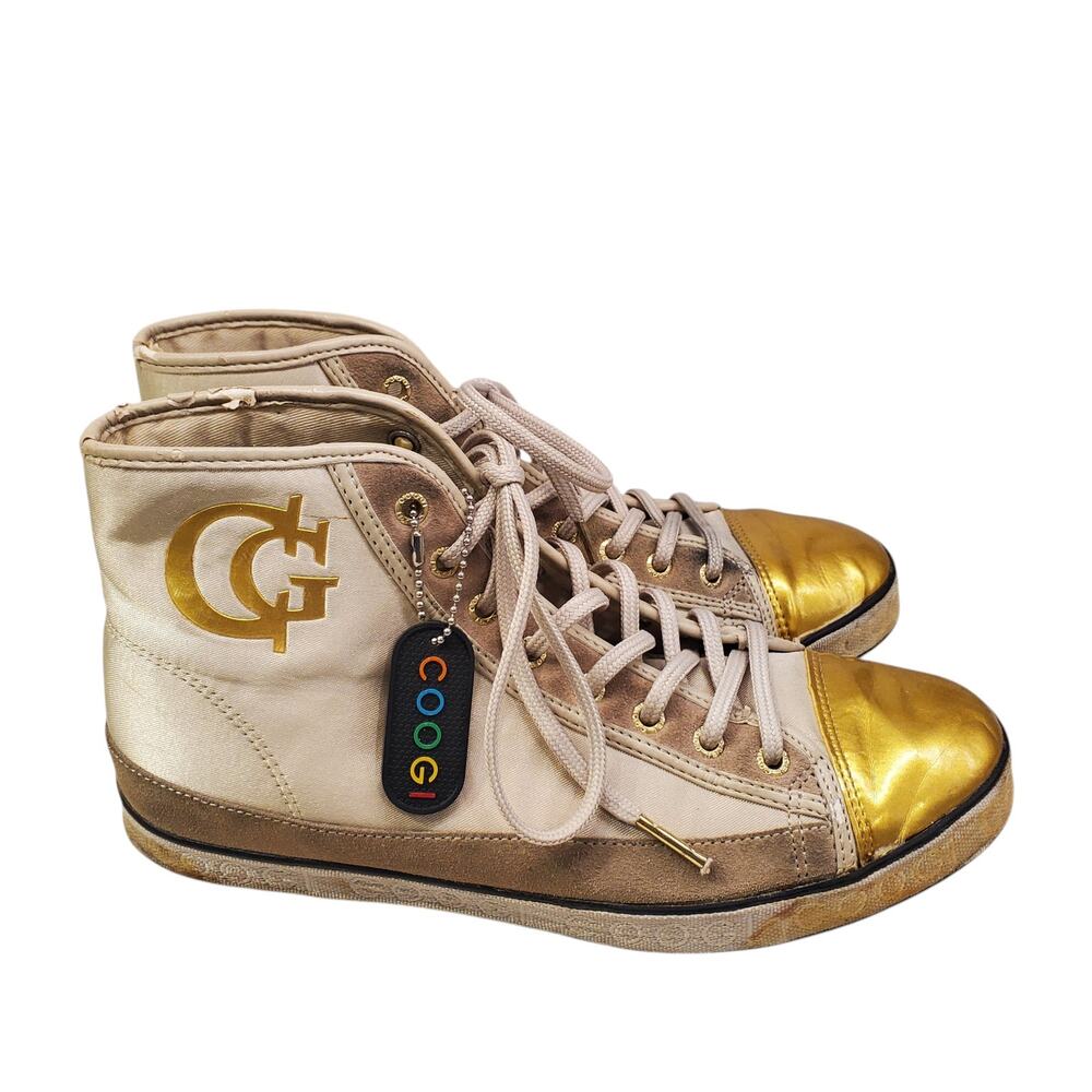 Vintage Coogi Gold High Top Womens Sneakers Size 8